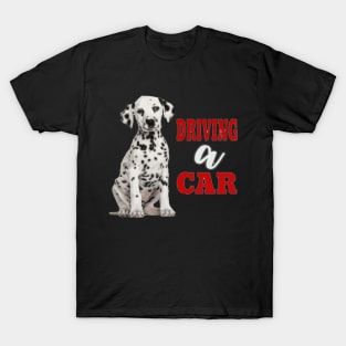 Dogs driving a Car T-Shirt